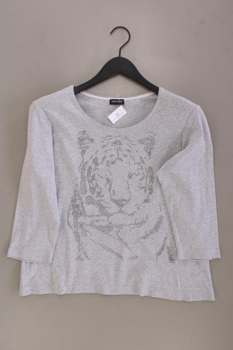 Gerry Weber Regular Shirt Gr. 42 3/4 Ärmel grau
