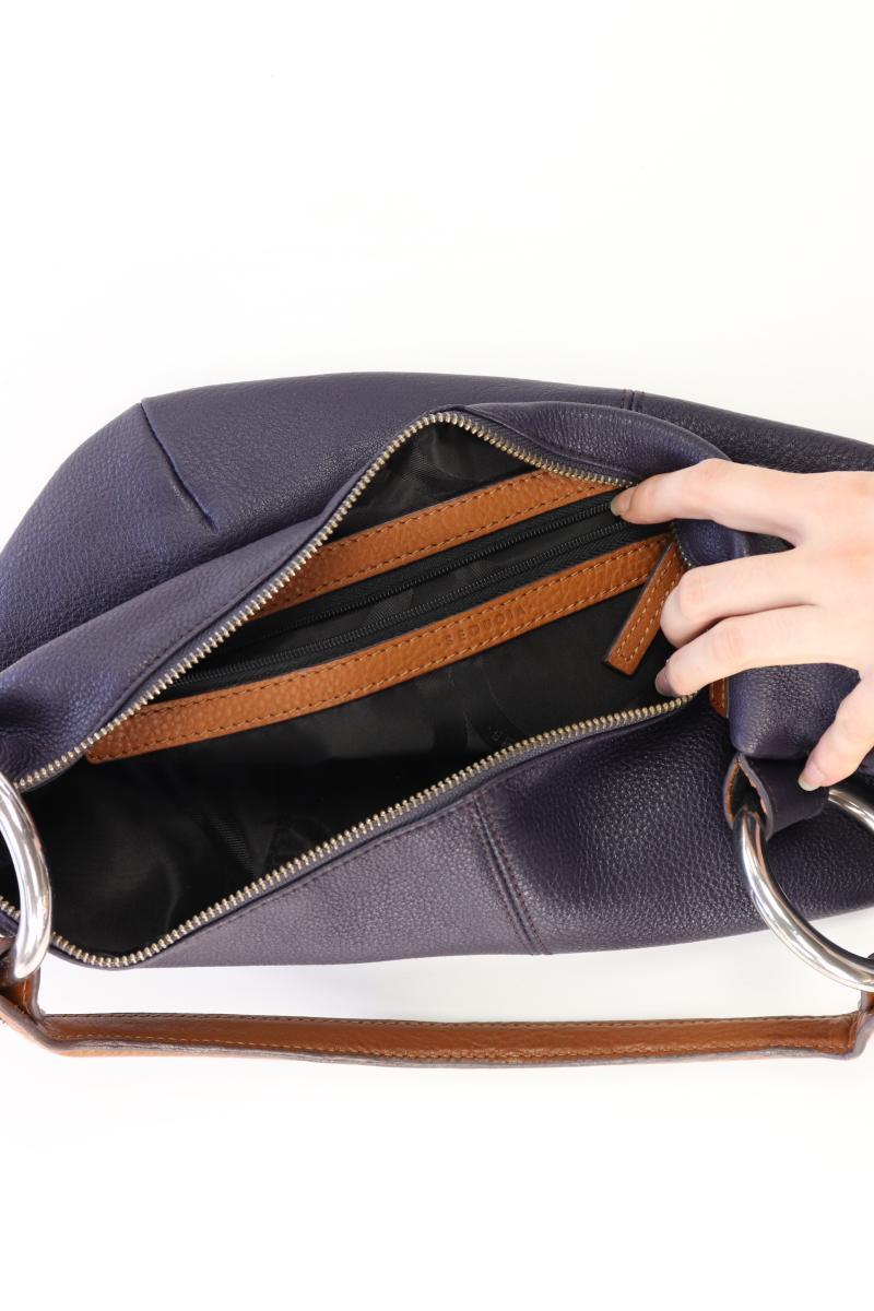 SEQUOIA Henkeltasche lila aus Leder