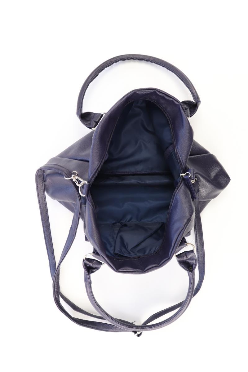 Henkeltasche blau aus Polyurethan
