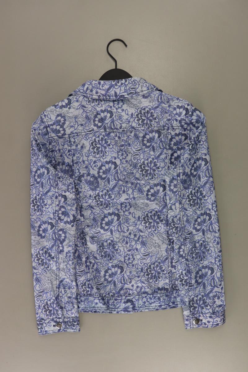 Mona Übergangsjacke Gr. 40 blau aus Baumwolle