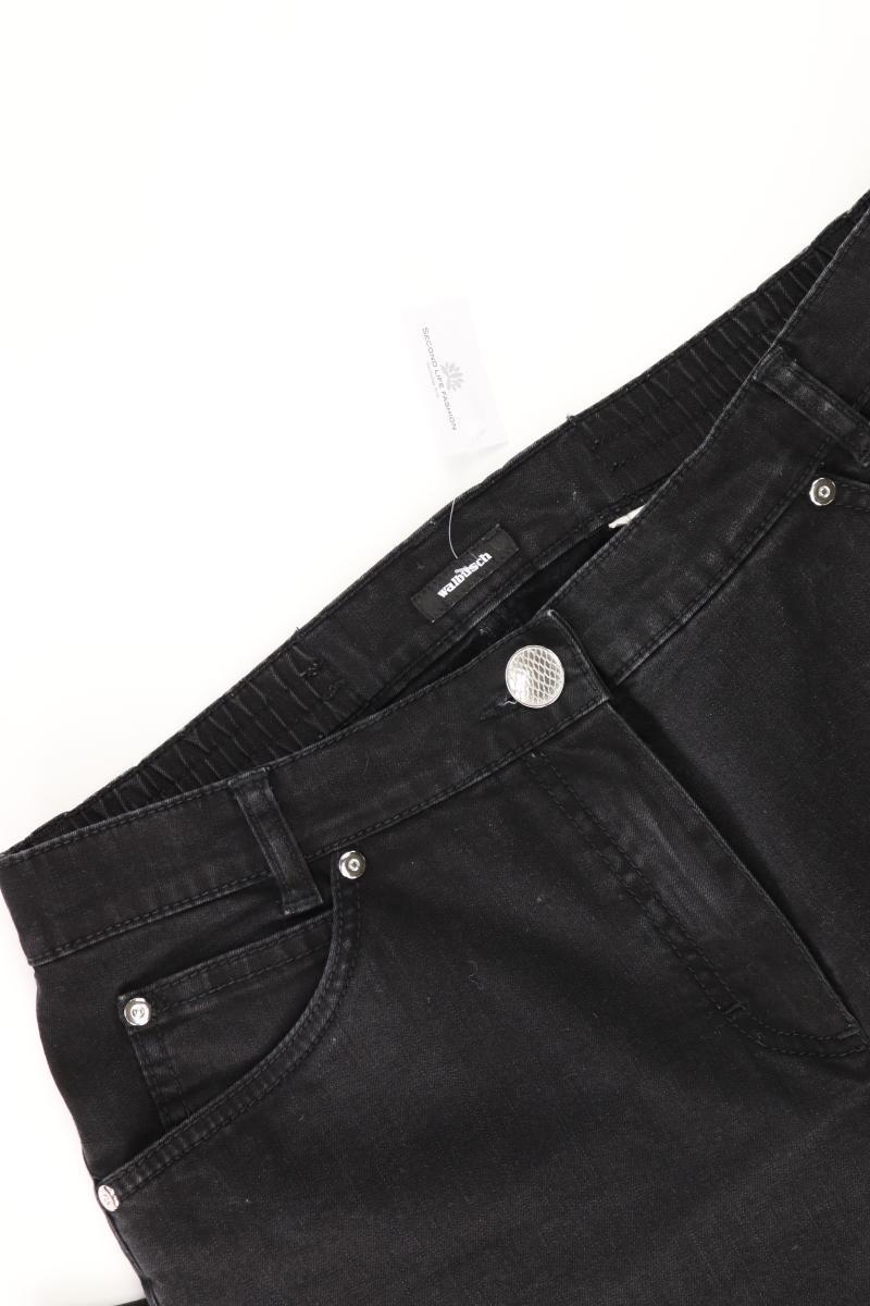 Walbusch Straight Jeans Gr. Kurzgröße 19 schwarz aus Baumwolle