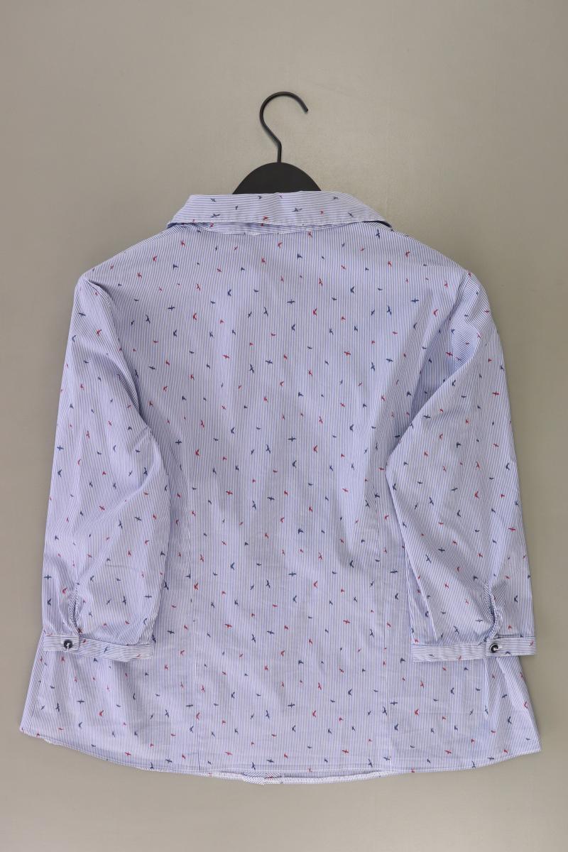 Steilmann Regular Bluse Gr. L gestreift 3/4 Ärmel blau