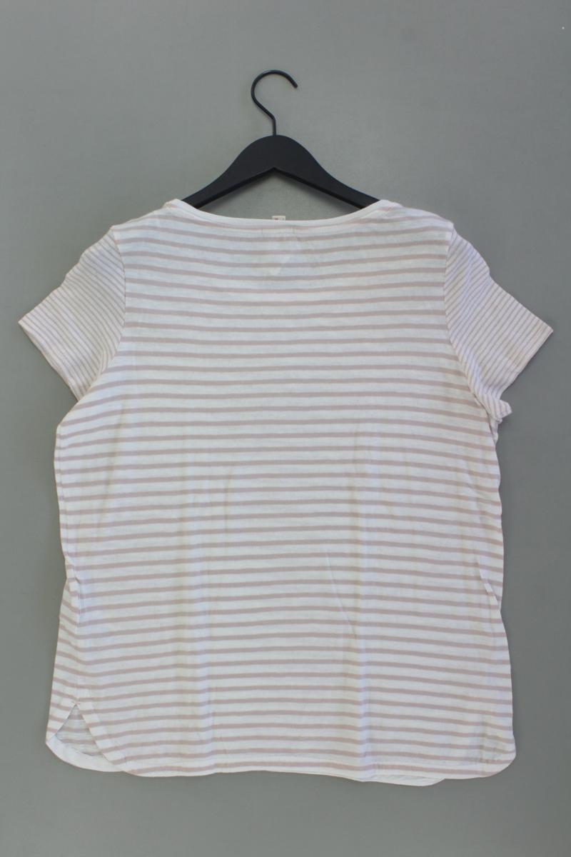 Esprit Ringelshirt Gr. XXL gestreift Kurzarm rosa aus Viskose