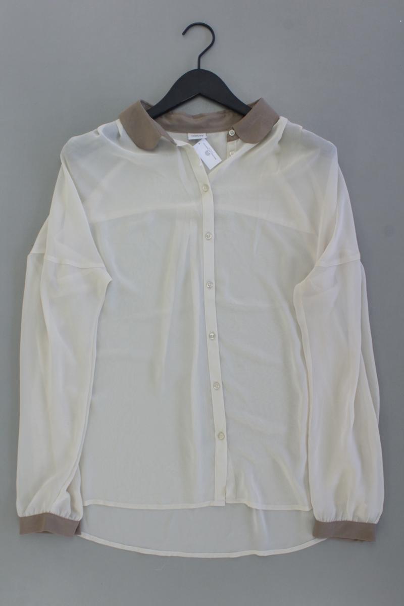 Esprit Chiffonbluse Gr. 42 Langarm creme aus Polyester