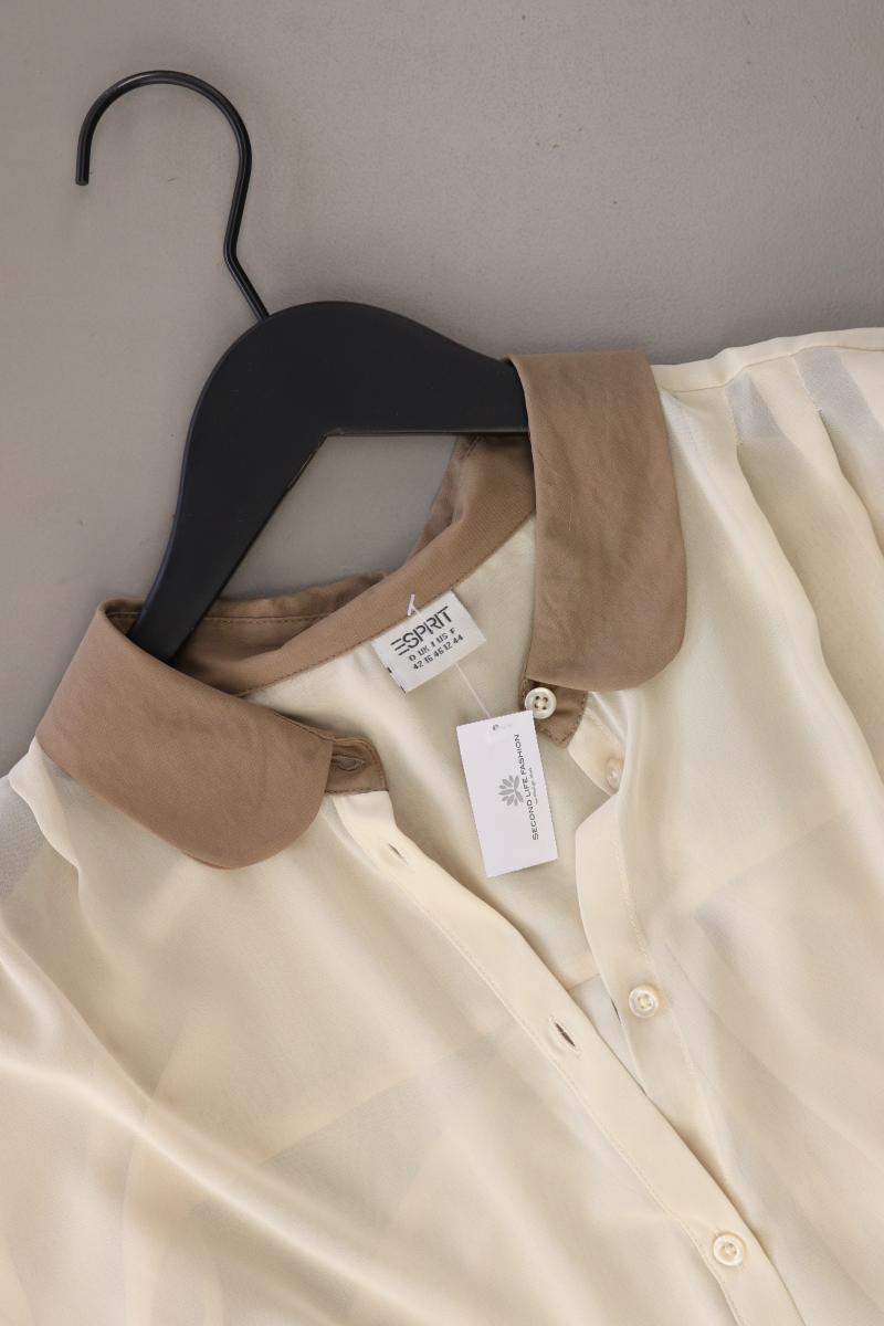 Esprit Chiffonbluse Gr. 42 Langarm creme aus Polyester