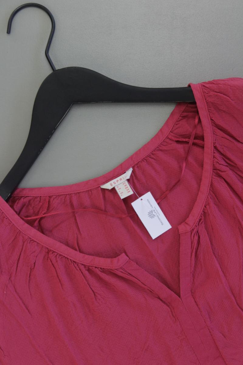 Esprit Regular Bluse Gr. 44 3/4 Ärmel lila aus Viskose