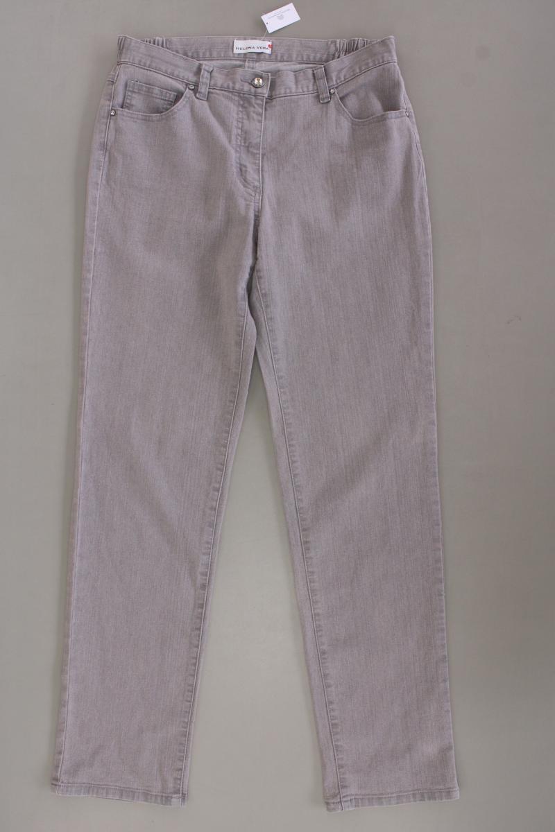 Helena Vera Straight Jeans Gr. 38 grau aus Baumwolle