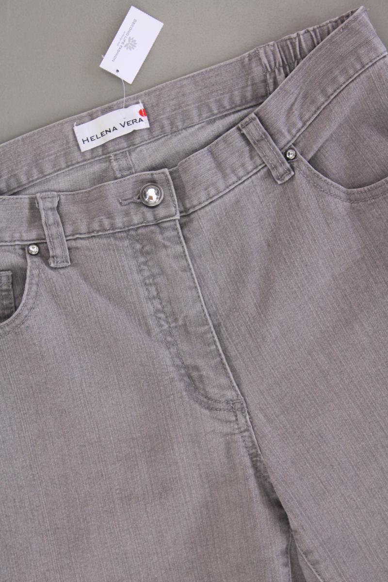 Helena Vera Straight Jeans Gr. 38 grau aus Baumwolle