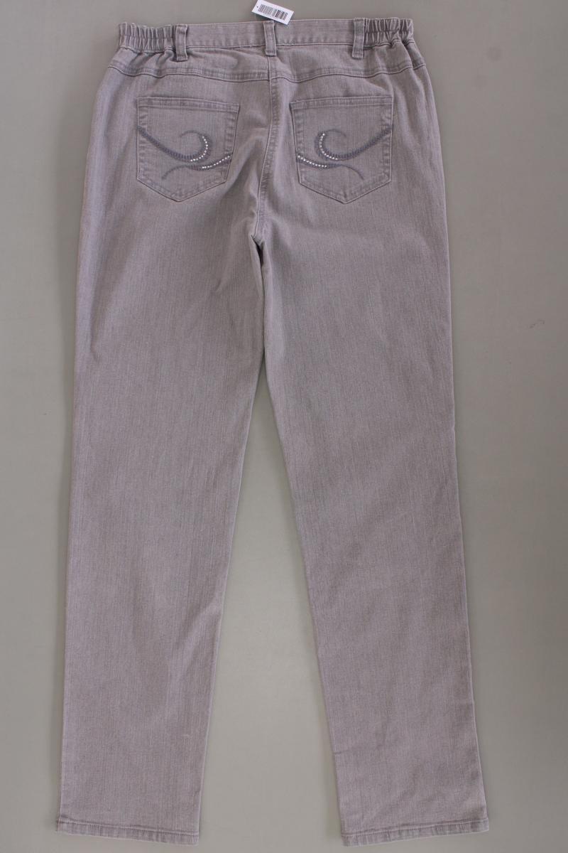 Helena Vera Straight Jeans Gr. 38 grau aus Baumwolle