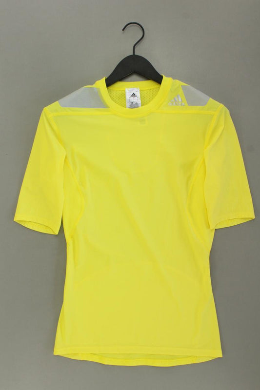 Adidas Sportshirt Gr. L Kurzarm gelb aus Polyamid