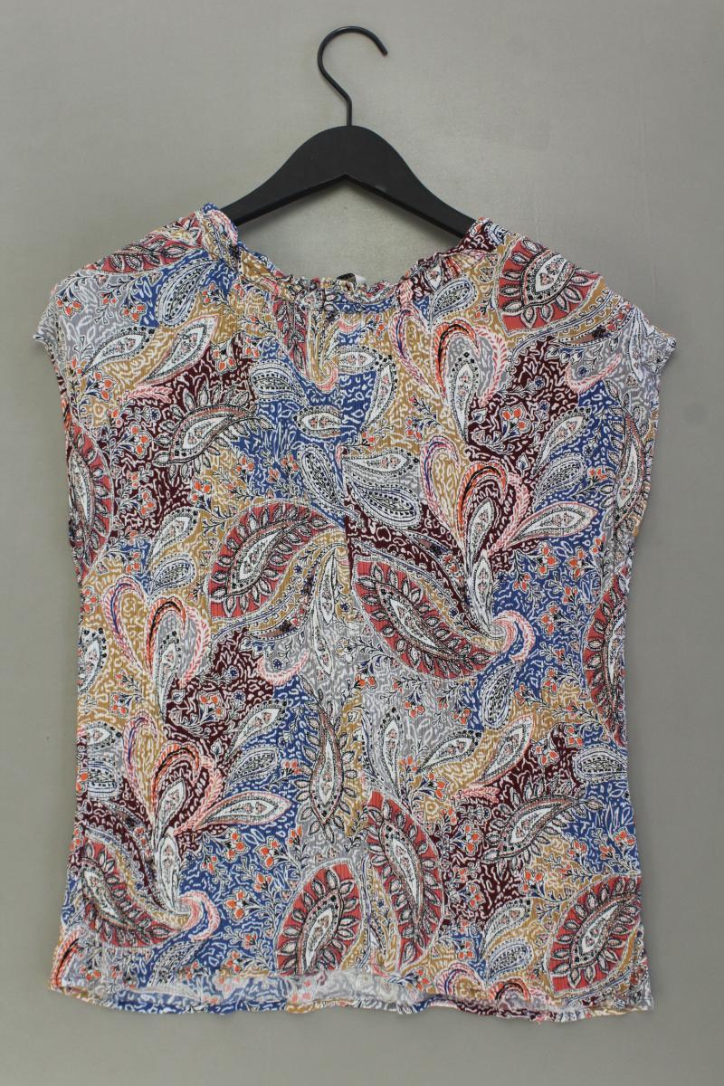 Esprit Kurzarmbluse Gr. 38 mit Batikmuster mehrfarbig aus Viskose