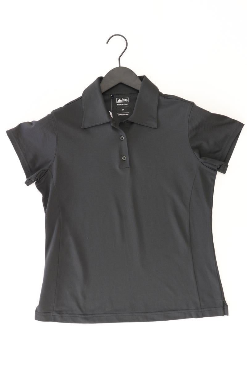 Adidas Sportshirt Gr. UK 14 (M) Kurzarm grau aus Polyester