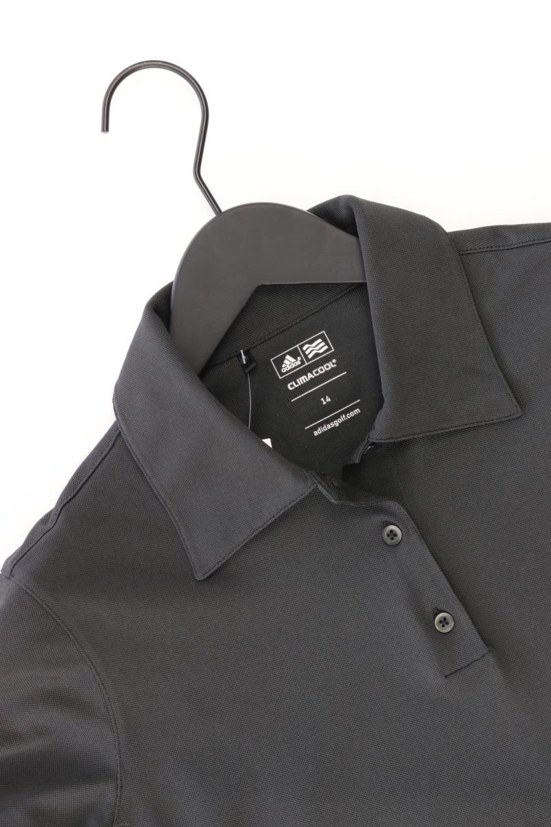 Adidas Sportshirt Gr. UK 14 (M) Kurzarm grau aus Polyester