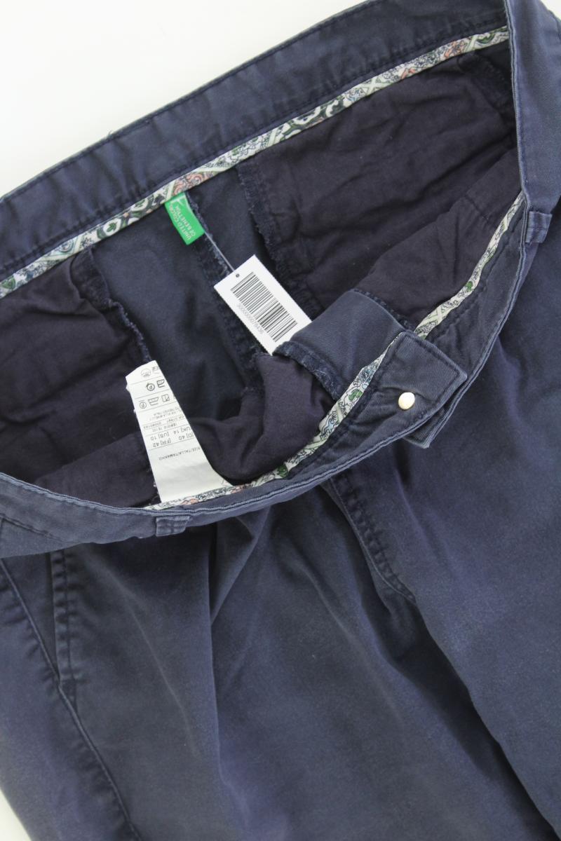 United Colors of Benetton Chinohose Gr. 40 blau aus Baumwolle