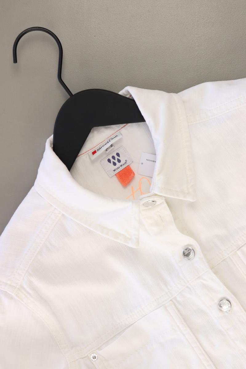 Street One Übergangsjacke Gr. 36 neuwertig weiß aus Baumwolle