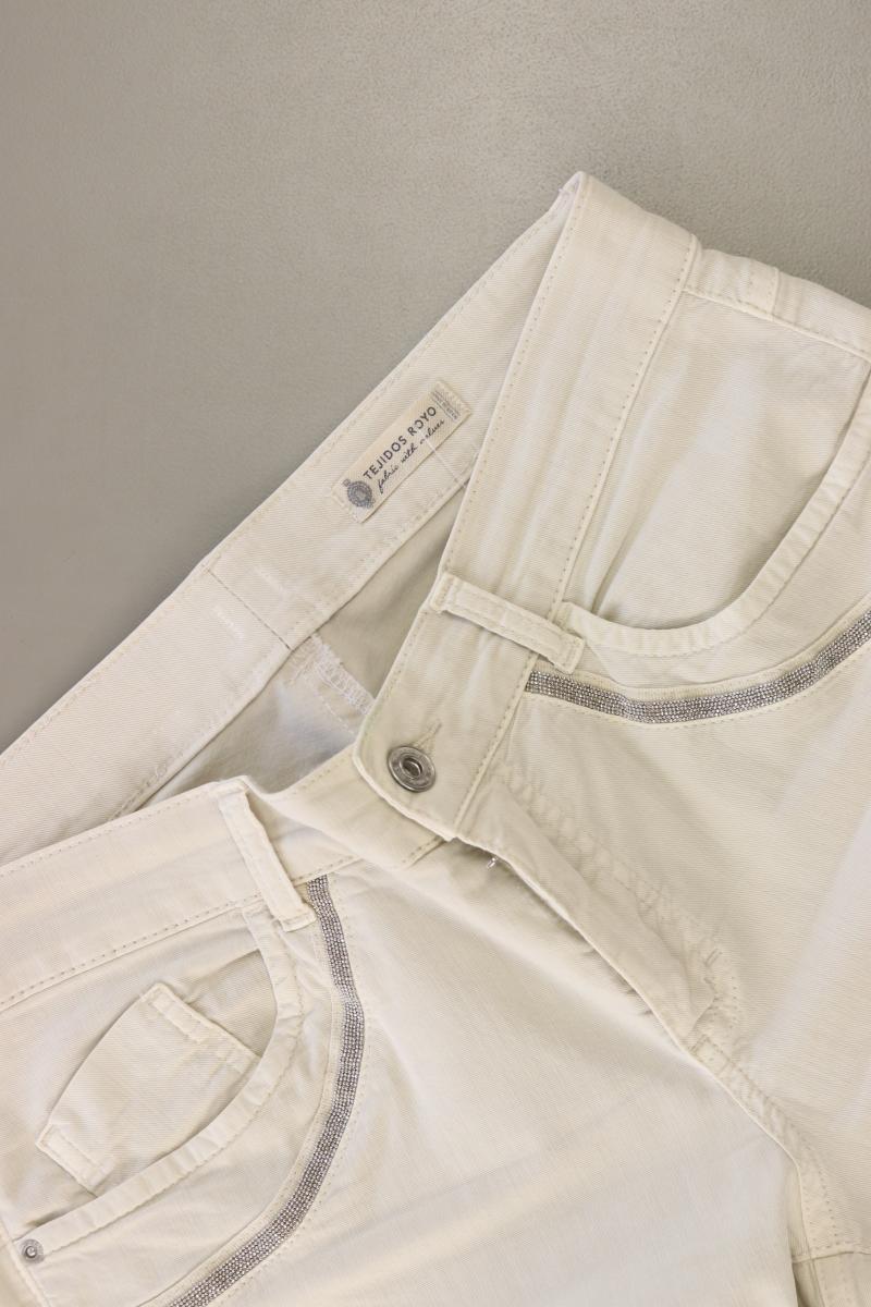 Angels Straight Jeans Gr. 36 neuwertig mit Glitzer creme aus Baumwolle