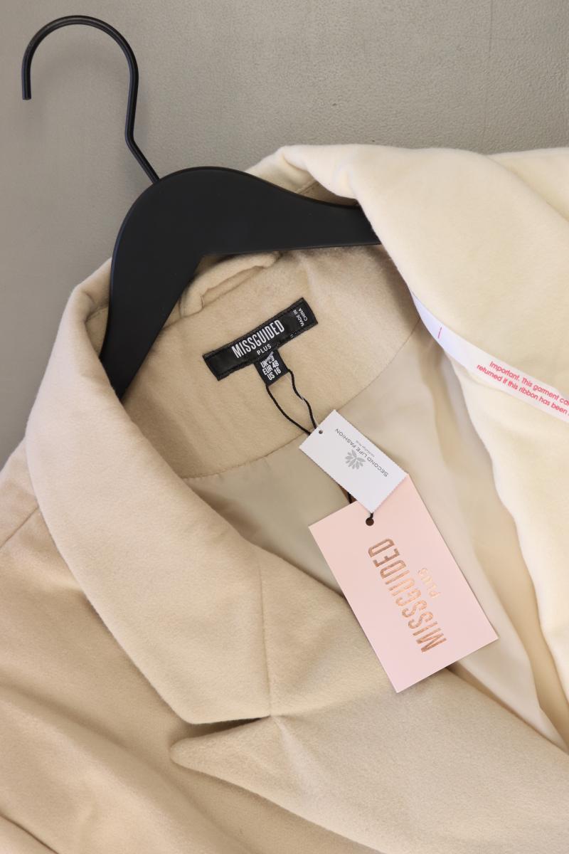 MISSGUIDED Cabanmantel Gr. 48 neu mit Etikett creme aus Polyester