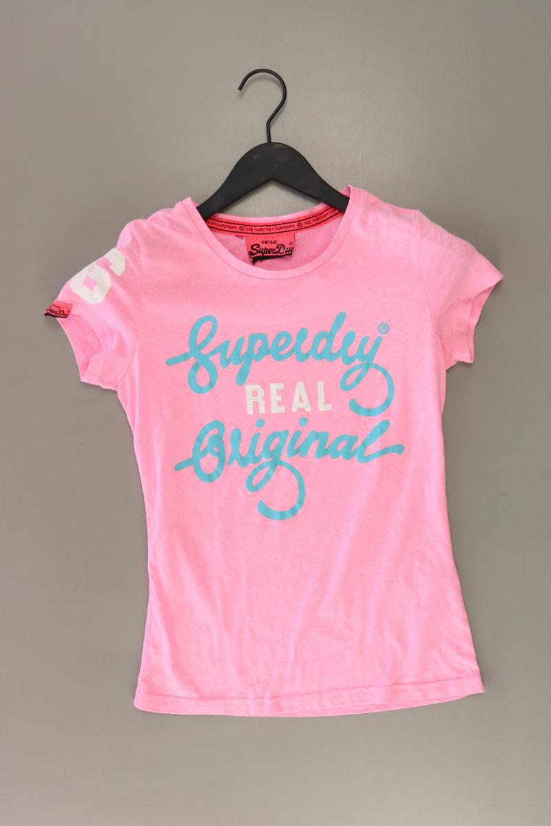 Superdry T-Shirt Gr. XS Kurzarm rosa aus Polyester