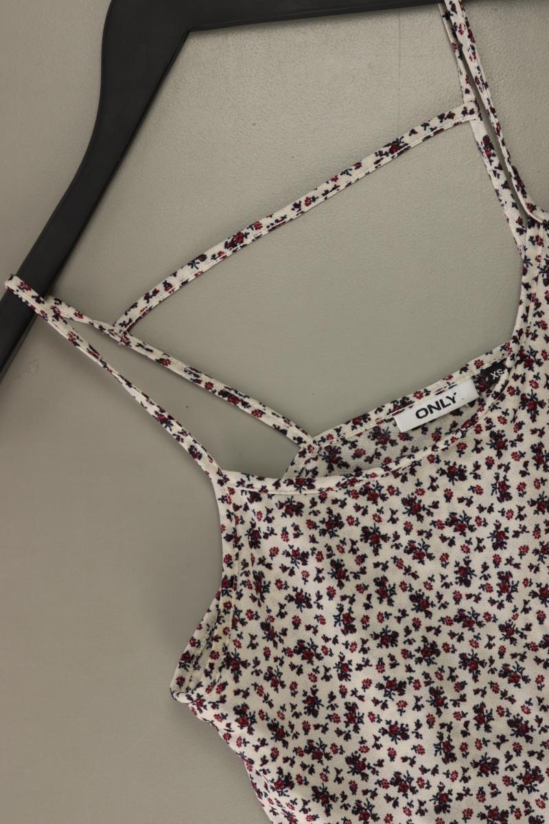 Only Spaghetti-Top Gr. XS mit Blumenmuster creme aus Polyester