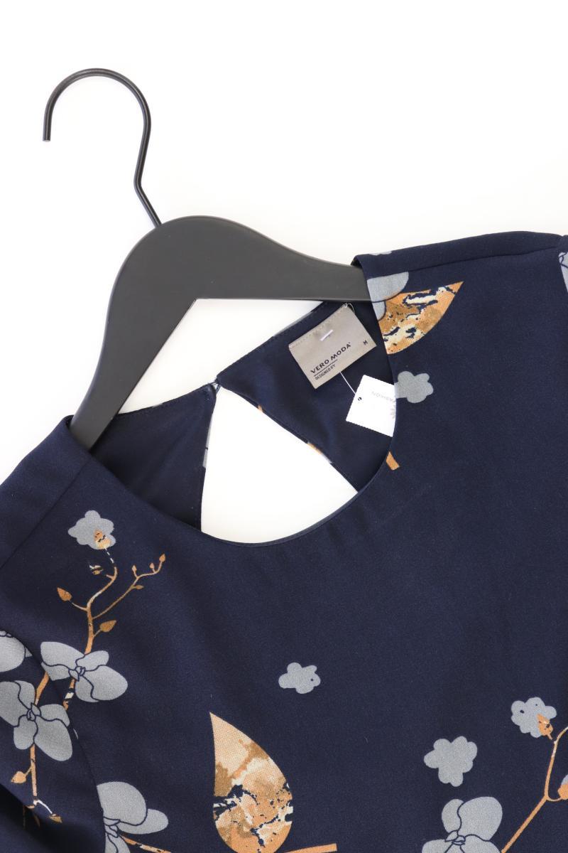 Vero Moda Kurzarmbluse Gr. M mit Blumenmuster blau