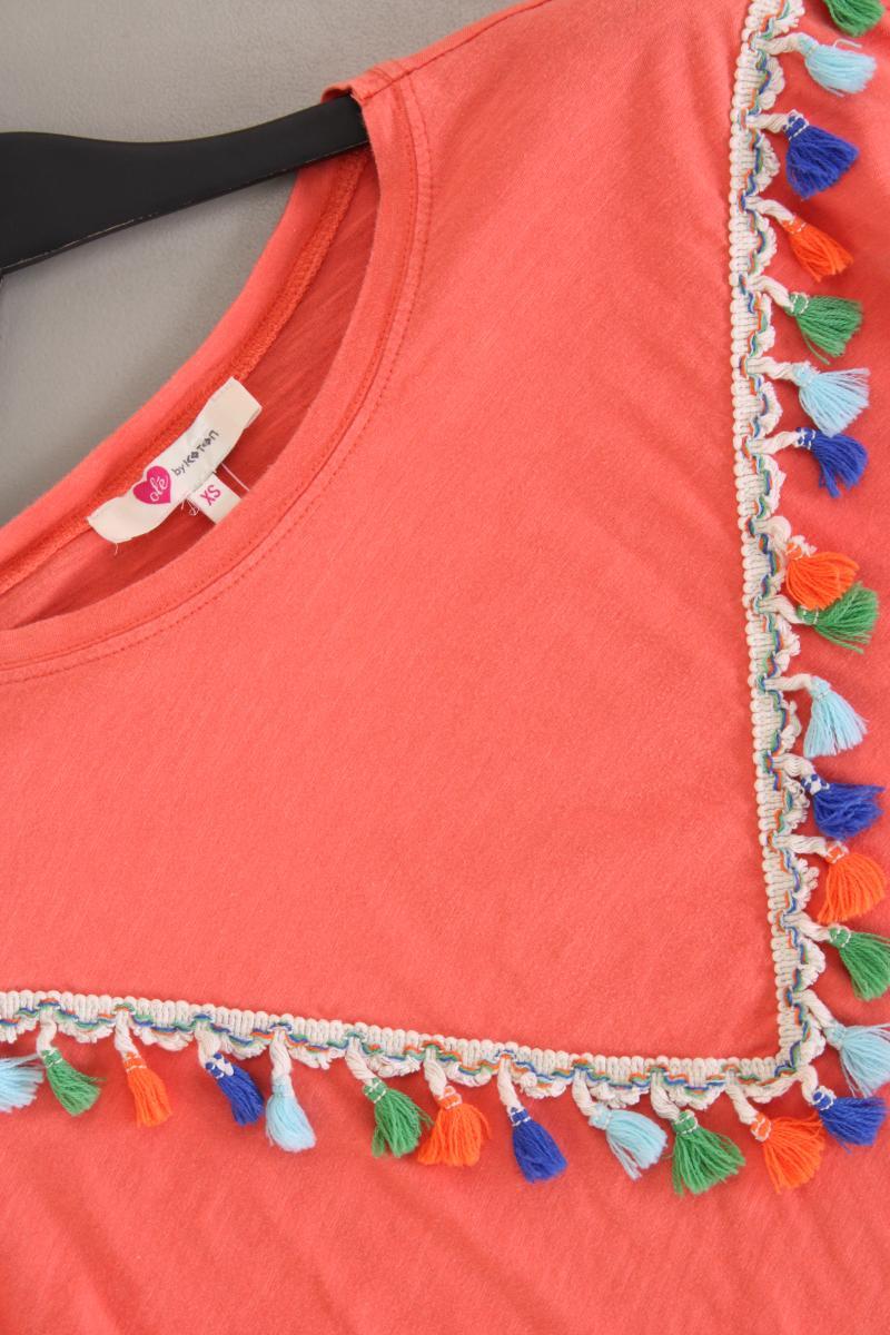 Koton Cropped Shirt Gr. XS Kurzarm orange aus Baumwolle