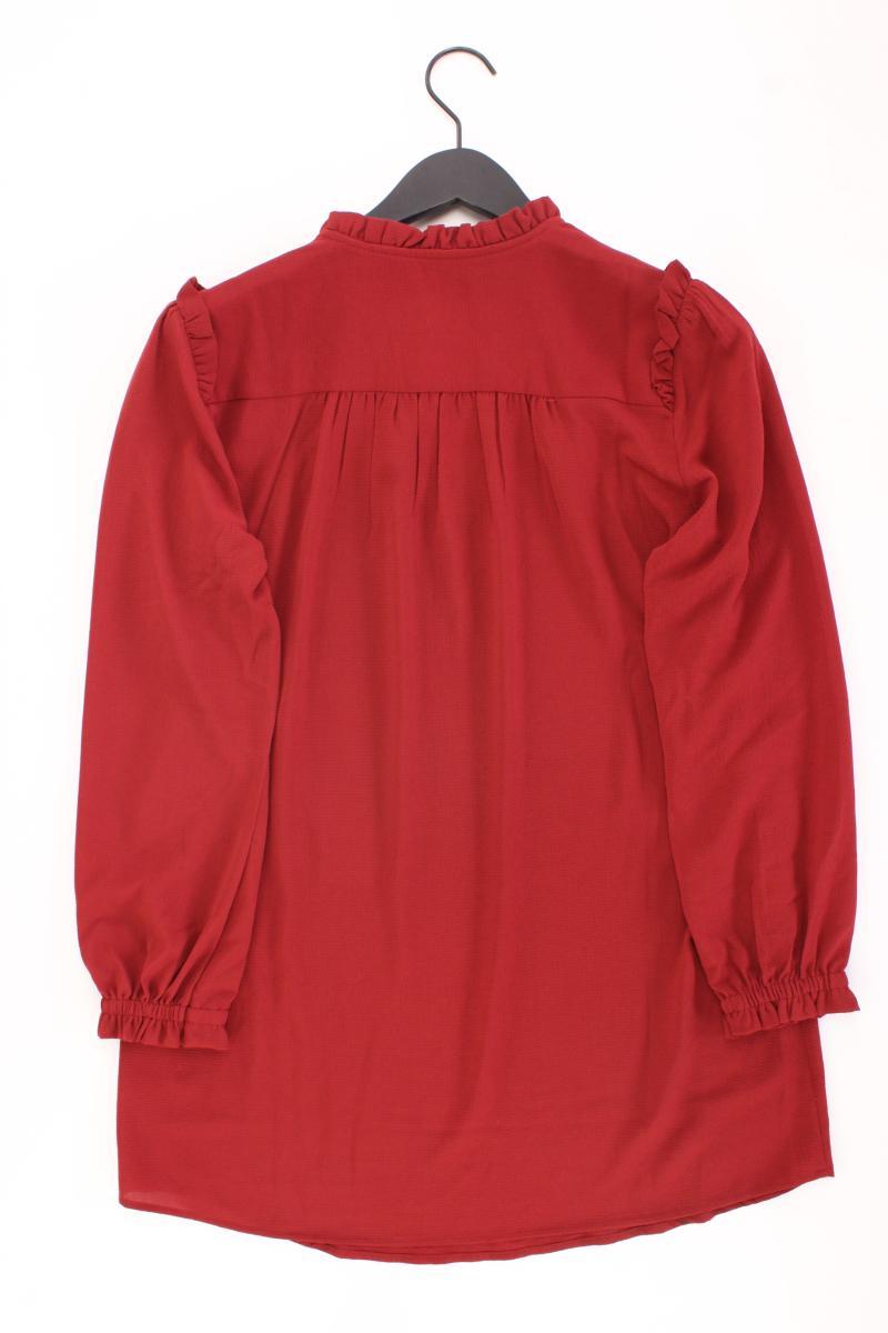 Only Rüschenbluse Gr. 38 3/4 Ärmel rot aus Polyester