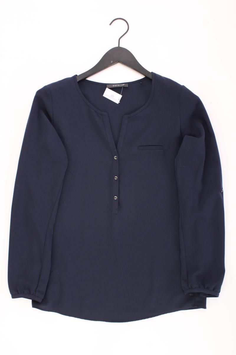 Esprit Langarmbluse Gr. 36 neuwertig blau aus Polyester