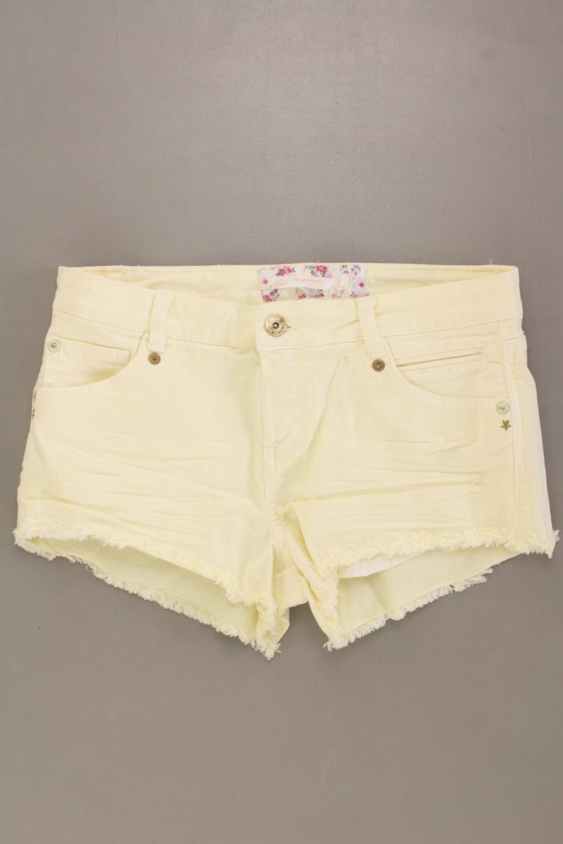 Bershka Hotpants Gr. 36 gelb aus Baumwolle