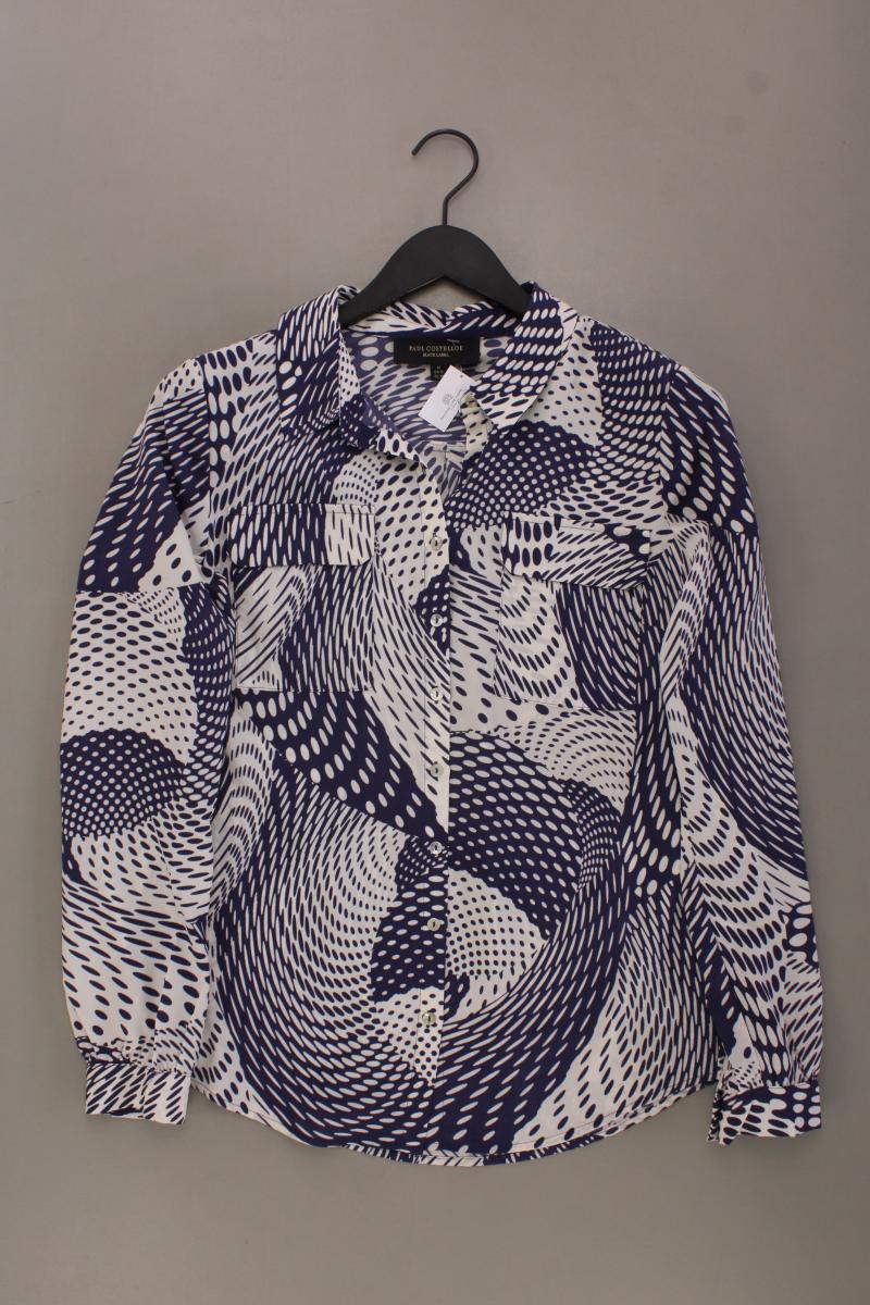 PAUL COSTELLOE Langarmbluse Gr. M blau aus Polyester