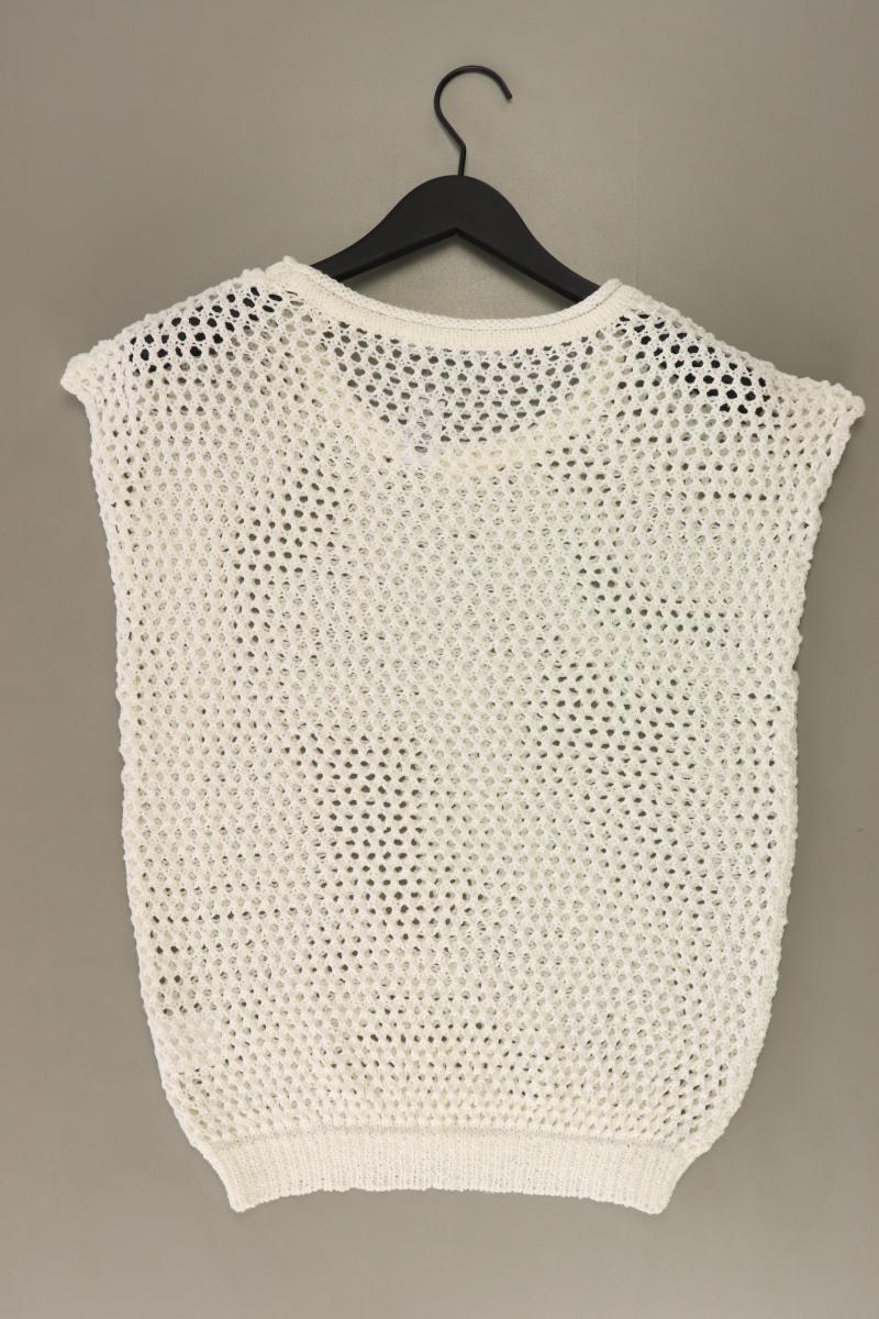 Guess Strickshirt Gr. S Kurzarm creme aus Baumwolle