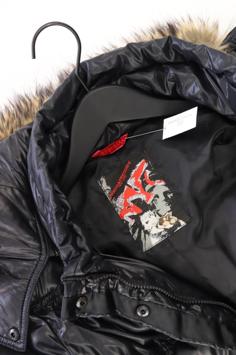 Frieda&Freddies Kapuzenmantel Gr. 36 schwarz aus Polyester