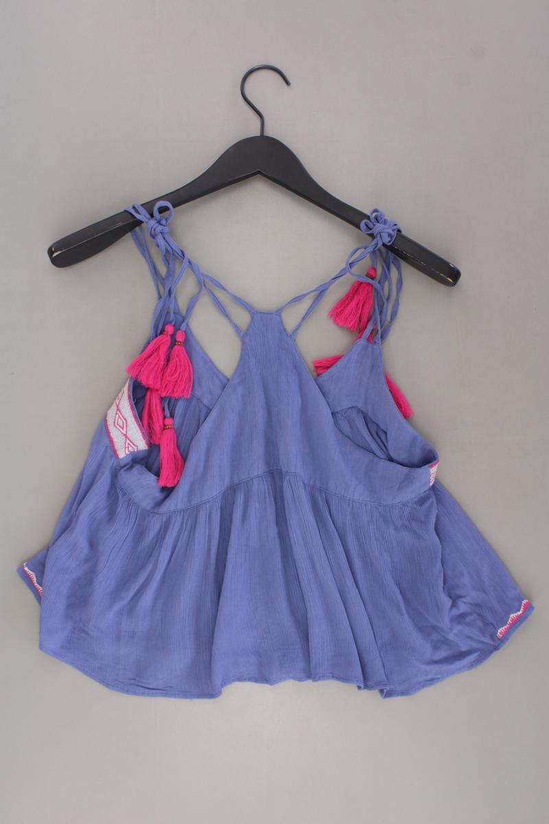 Glamorous Spaghetti-Top Gr. 38 blau aus Viskose