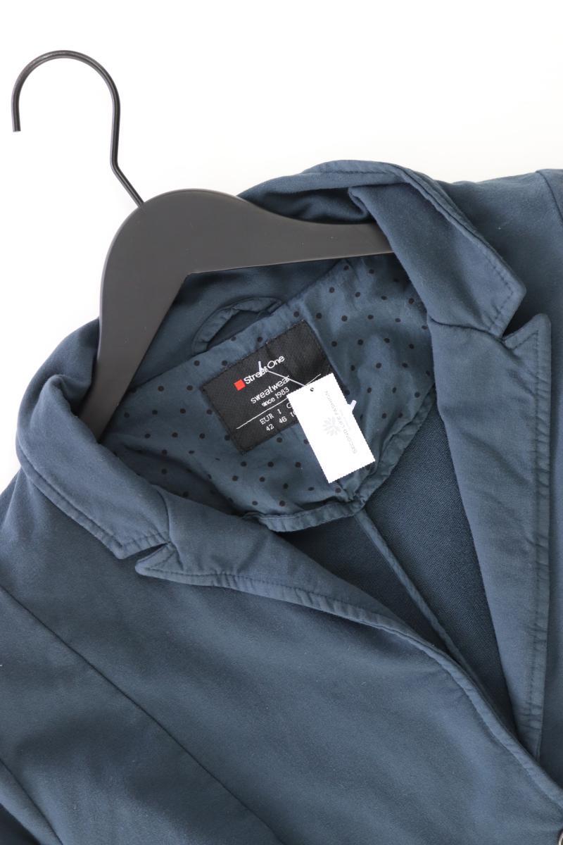 Street One Jerseyblazer Gr. 42 blau aus Baumwolle