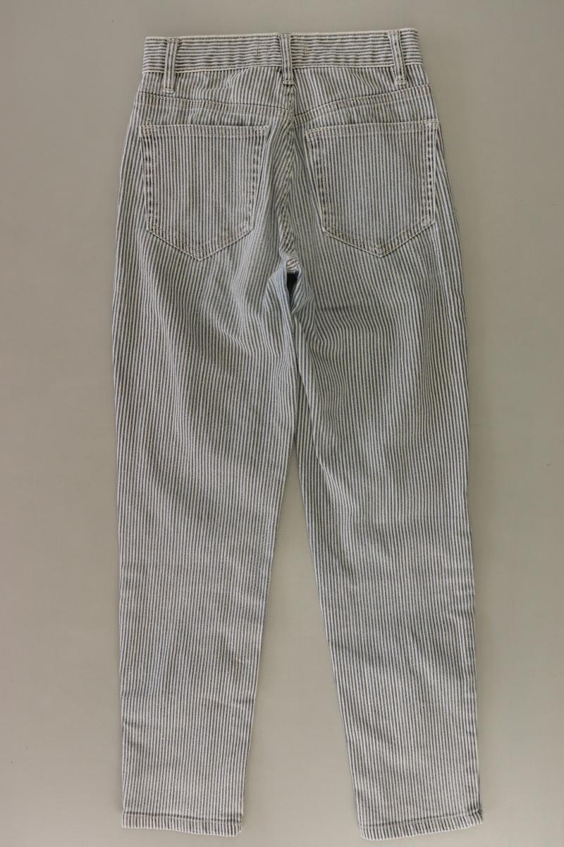 Pull&Bear 7/8 Jeans Gr. 32 gestreift grau aus Baumwolle