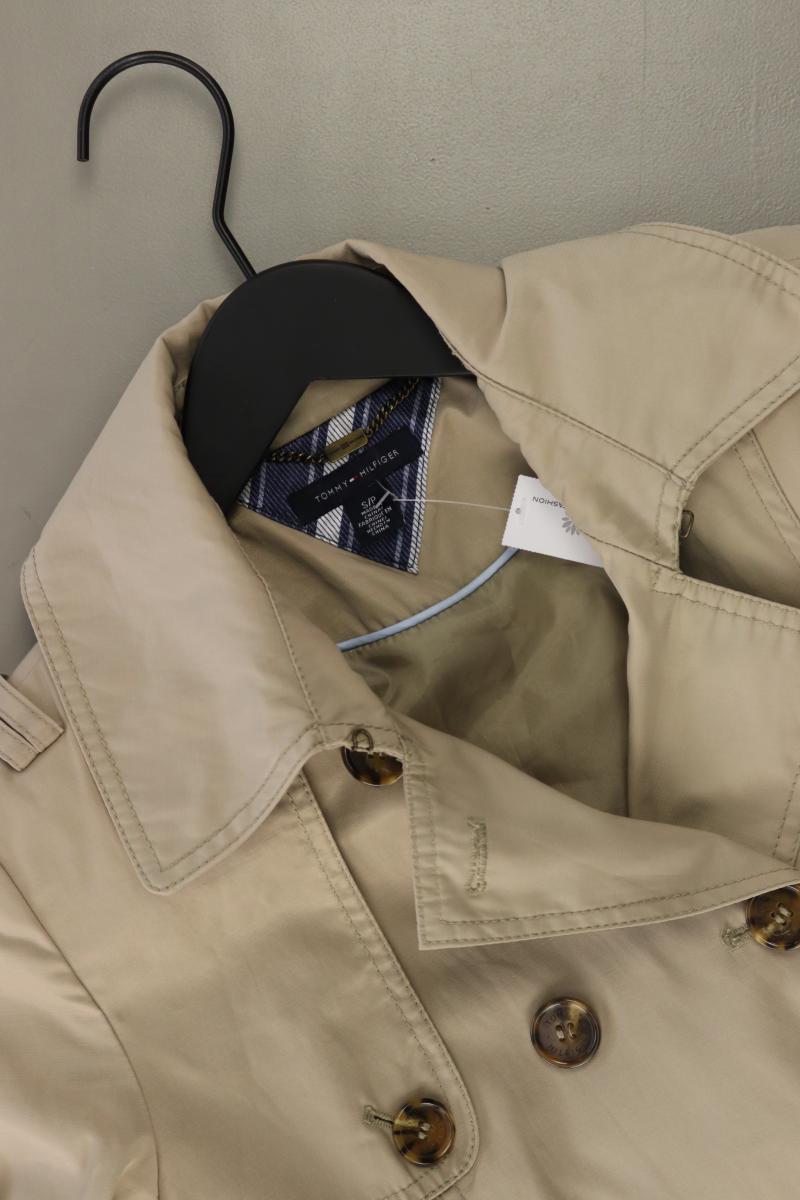 Tommy Hilfiger Trenchcoat Gr. S mit Gürtel creme aus Baumwolle