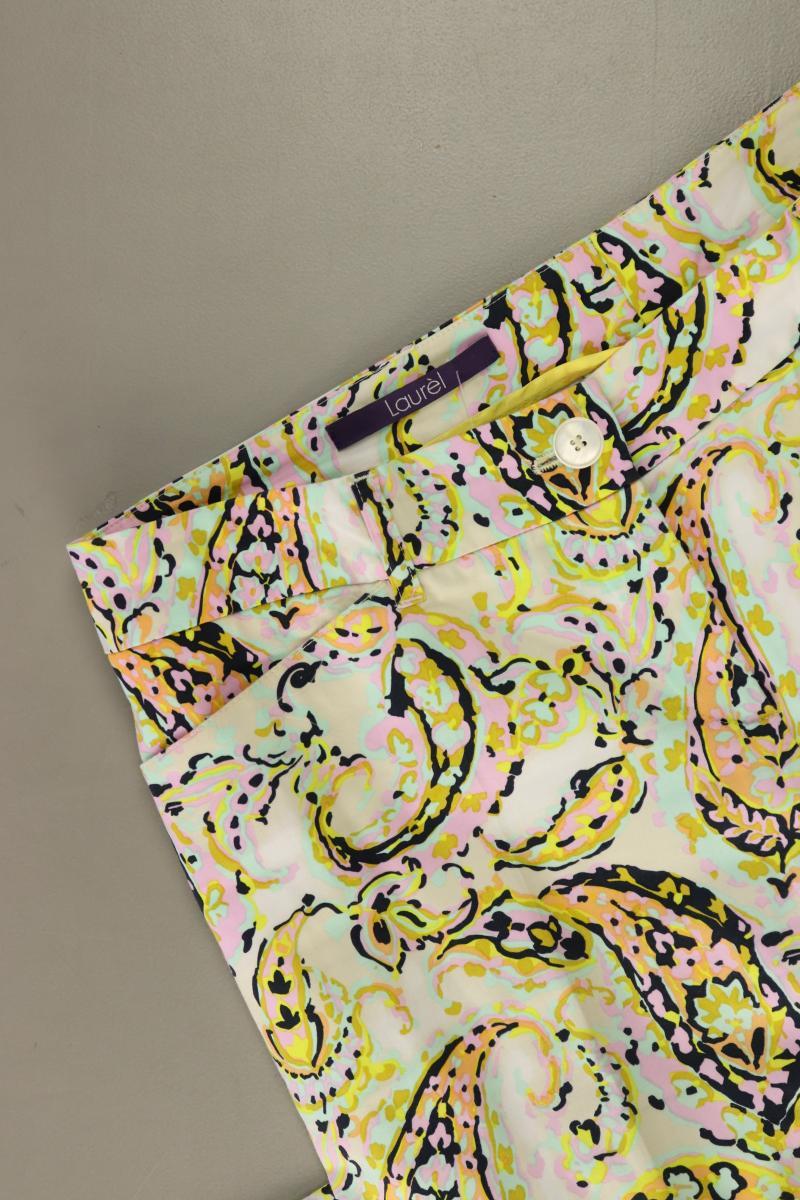 Laurèl Stoffhose Gr. 38 mit Paisleymuster mehrfarbig aus Baumwolle