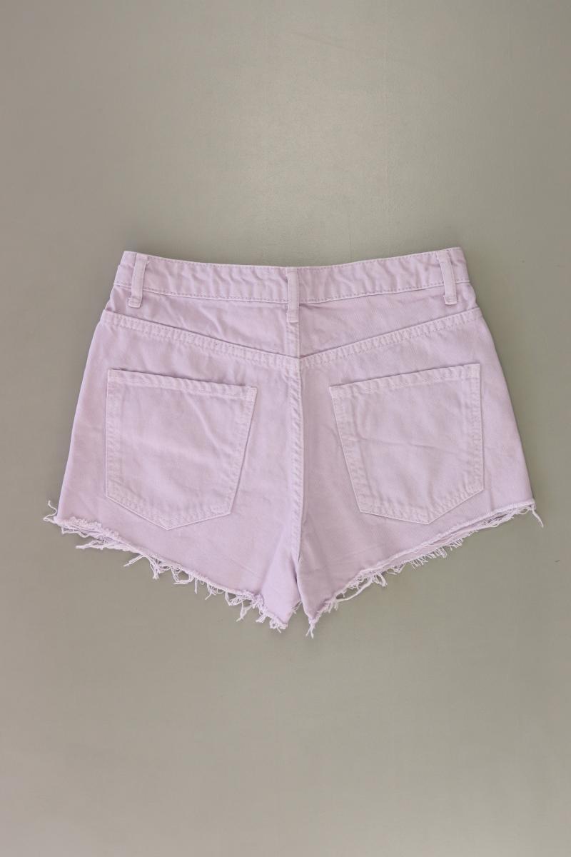 Gina Tricot Jeansshorts Gr. 34 lila aus Baumwolle