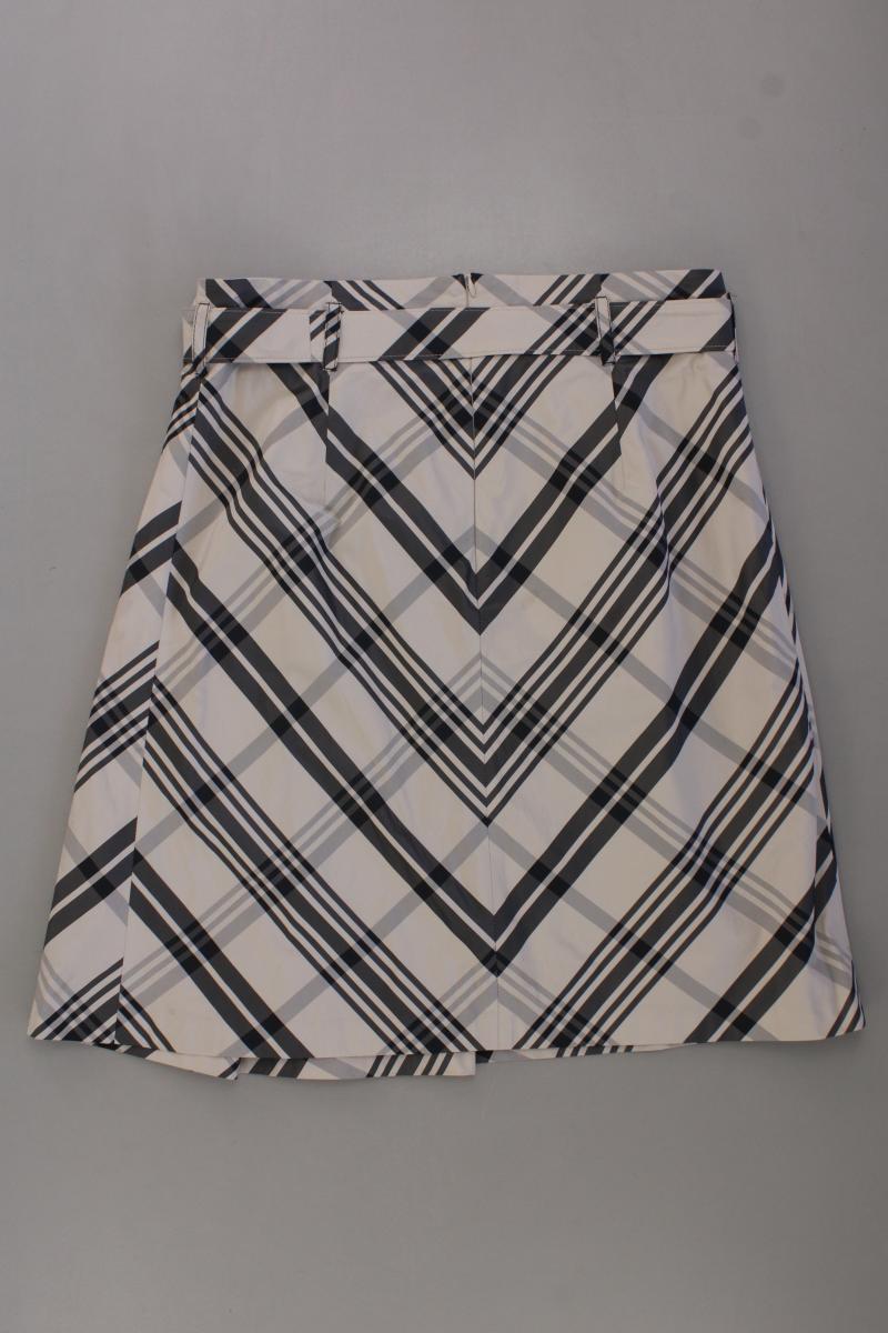 Riani Faltenrock Gr. 40 kariert grau aus Polyester
