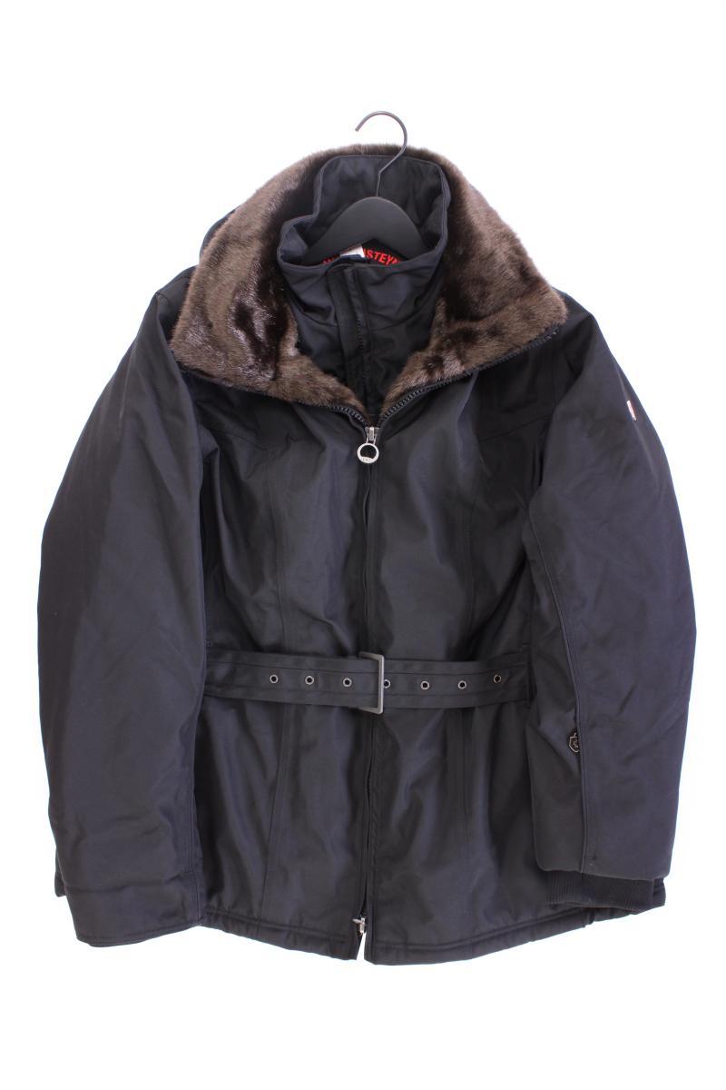 Wellensteyn Lange Jacke Gr. L mit Gürtel schwarz aus Polyester