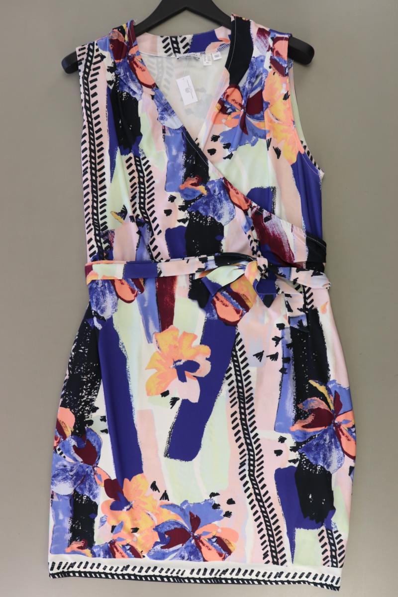 Gina Laura Midikleid Gr. XXL mit Gürtel Ärmellos mehrfarbig aus Polyester