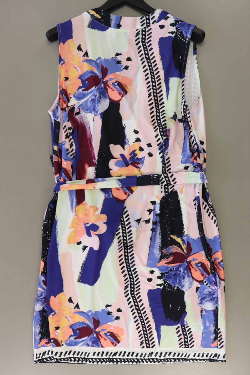 Gina Laura Midikleid Gr. XXL mit Gürtel Ärmellos mehrfarbig aus Polyester