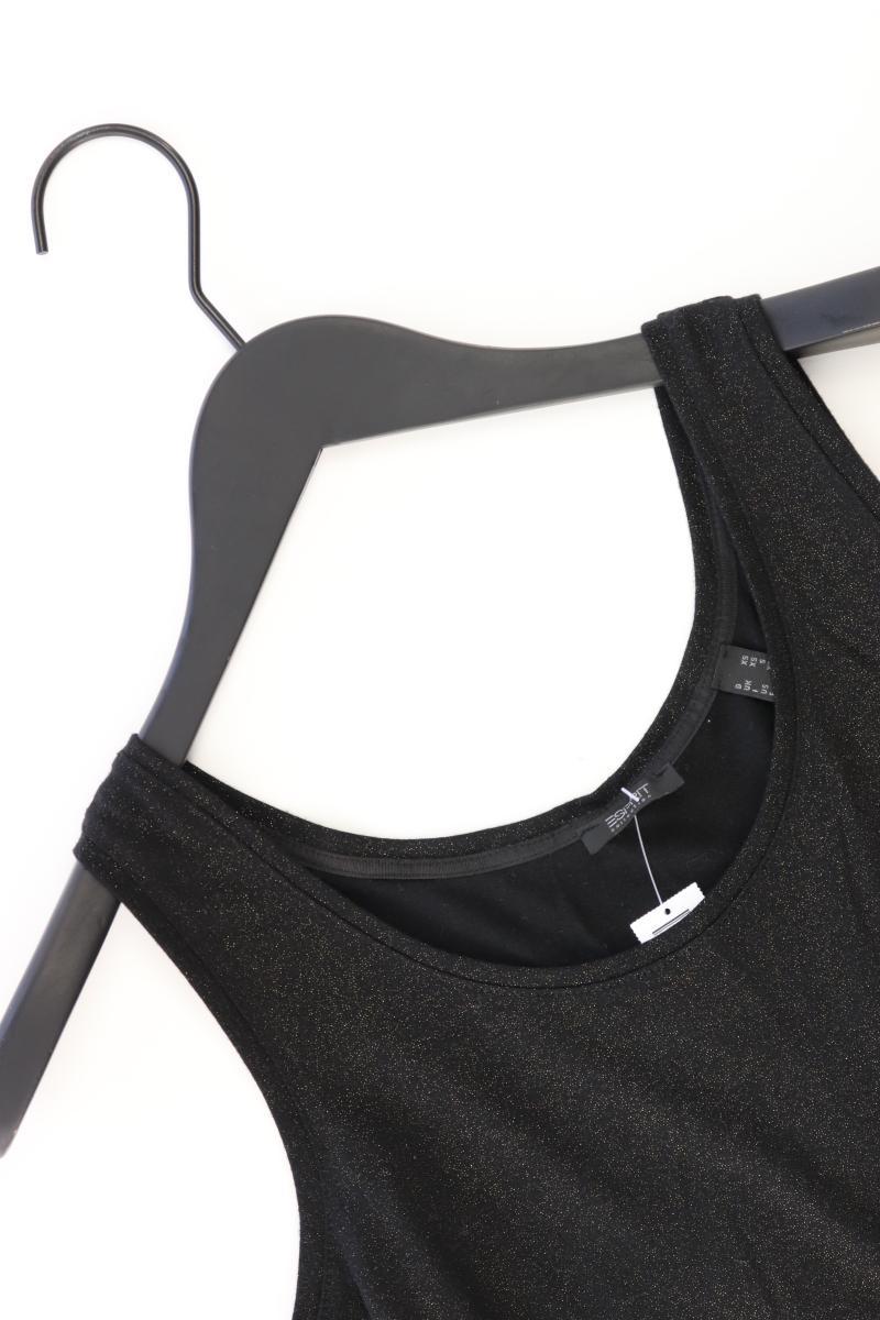 Esprit Collection Trägertop Gr. XS mit Glitzer schwarz aus Polyester