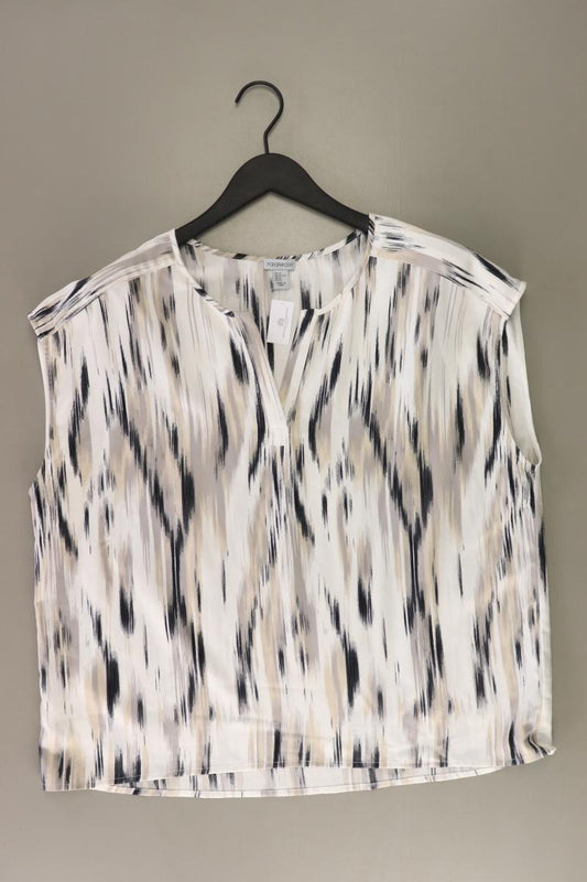Kurzarmbluse Gr. XL creme aus Polyester