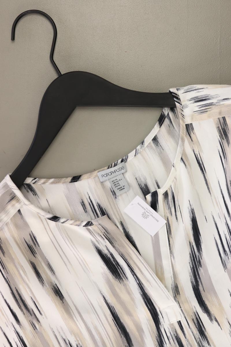 Kurzarmbluse Gr. XL creme aus Polyester