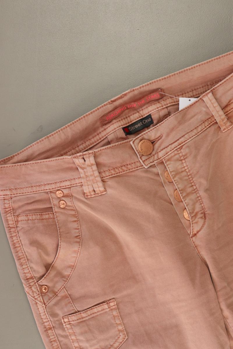 Street One Skinny Jeans Gr. 34 orange aus Baumwolle