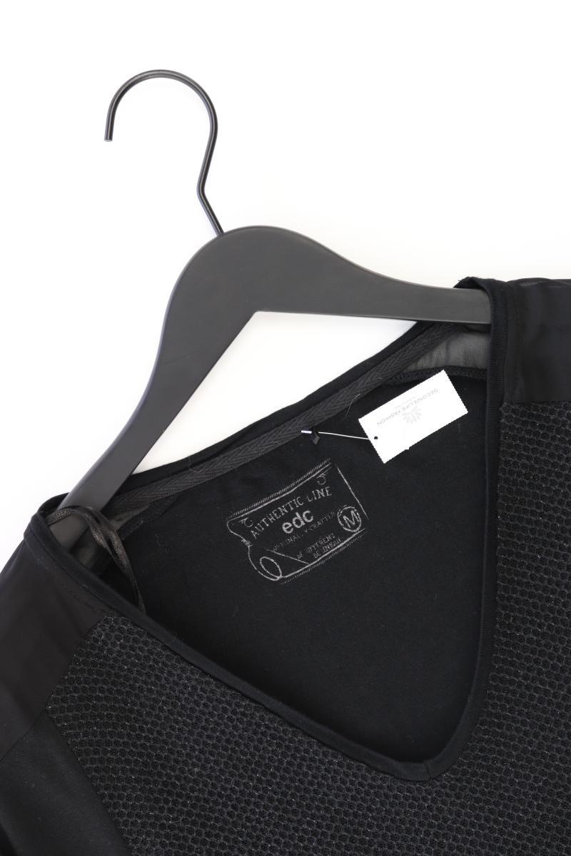 edc by Esprit Kurzarmkleid Gr. M mit Glitzer schwarz aus Viskose
