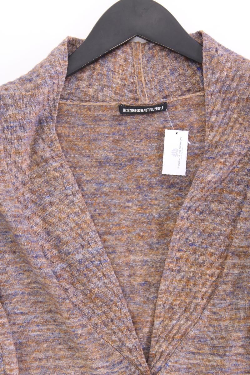 Drykorn Strickjacke Gr. S Langarm braun aus Wolle
