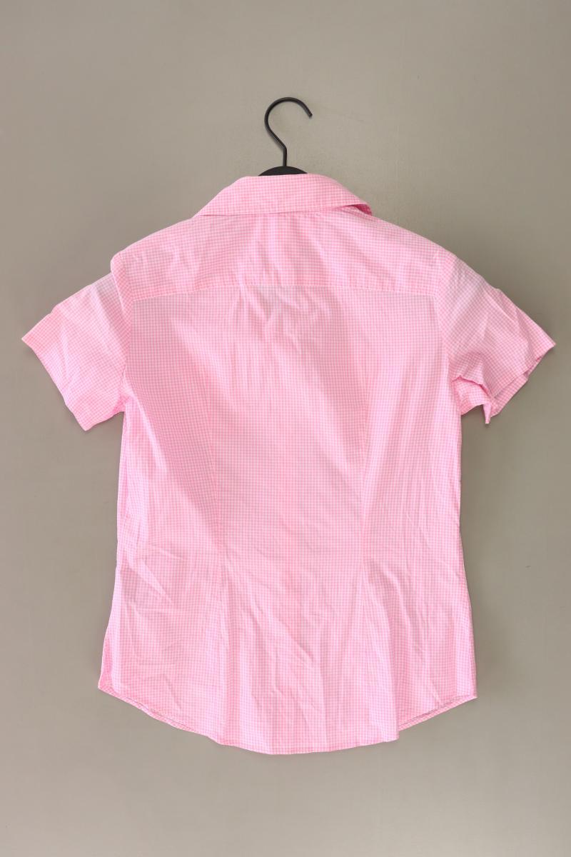 Tommy Hilfiger Karobluse Gr. UK 6 (XS) kariert Kurzarm rosa aus Baumwolle