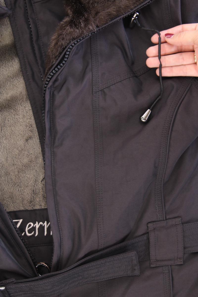 Wellensteyn Jacke Zermatt Gr. S mit Gürtel braun aus Polyester