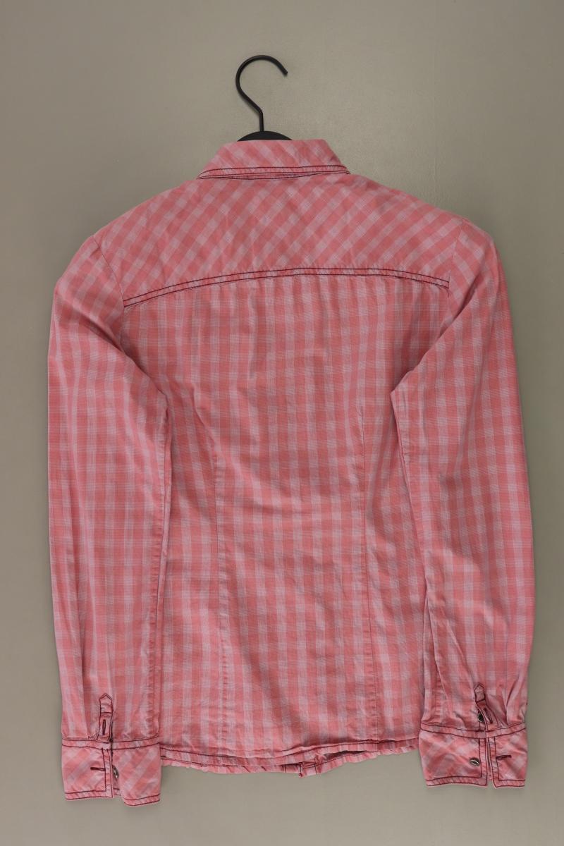 Mustang Karobluse Gr. 36 kariert Langarm rosa aus Baumwolle